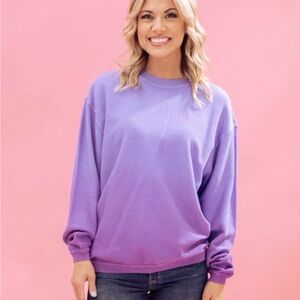 Vibrant Purple Women's Crew Neck Sweater